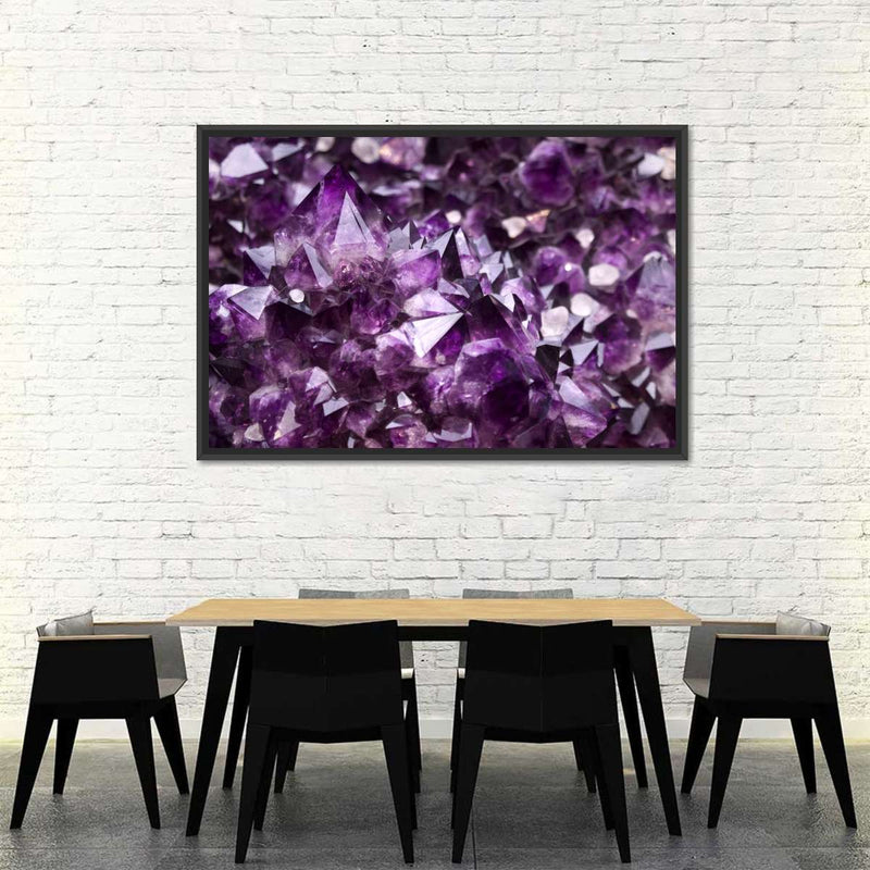 Purple Amethyst Geode Wall Art
