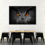 Mesmerizing Gray Owl Wall Art