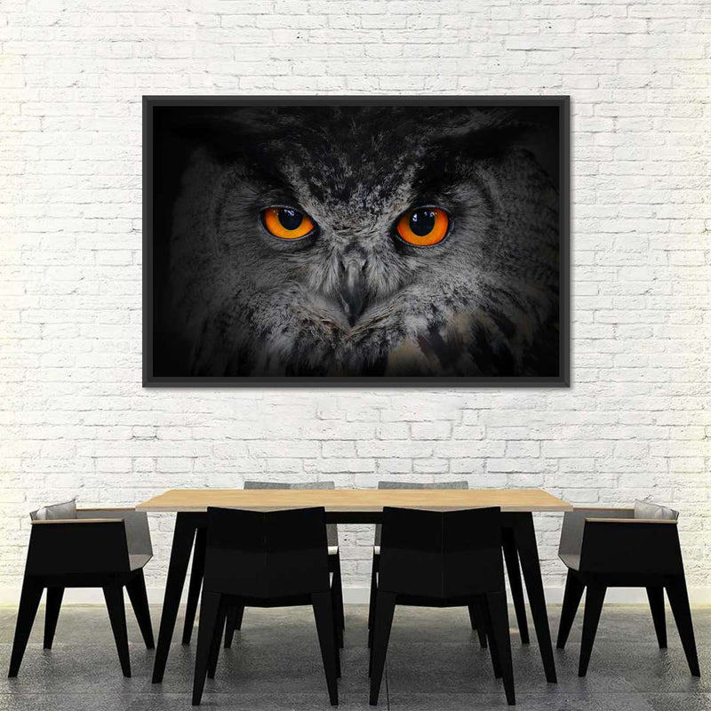 Mesmerizing Gray Owl Wall Art
