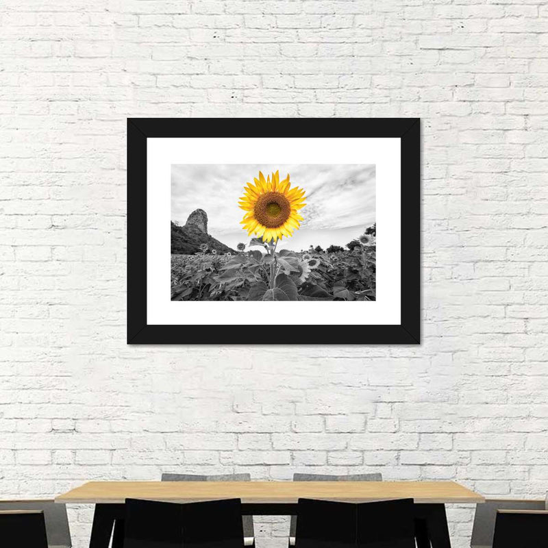 Pop Golden Sunflower Wall Art