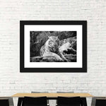 Textured White Tiger Wall Art