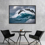 Leaping Dolphins Wall Art