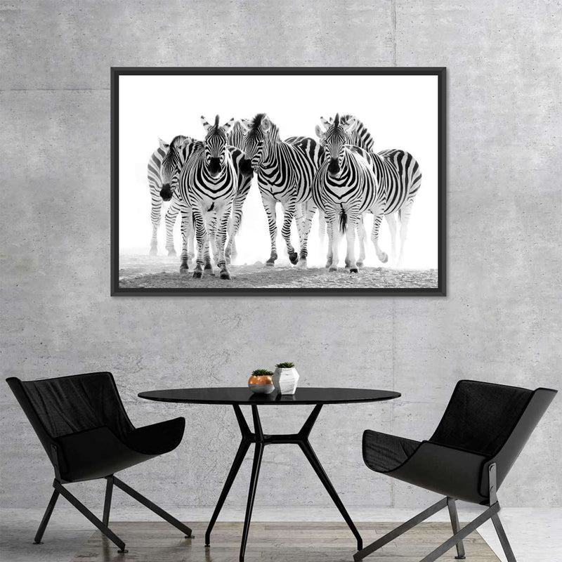 Zebras On The Move Wall Art