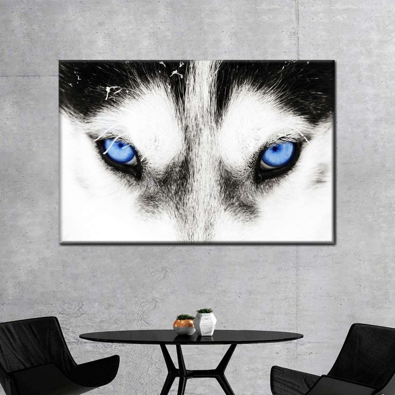 Husky's Eyes Wall Art