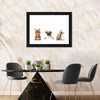 Pug And Cats Wall Art