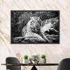Textured White Tiger Wall Art