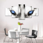 Husky's Eyes Wall Art