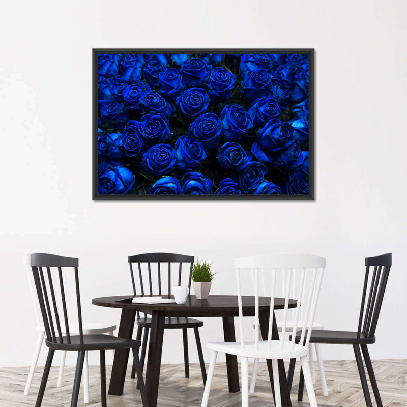 Royal Blue Roses Wall Art