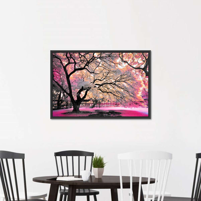 Pink Bloom Claw Trees Wall Art