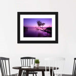 Violet Toned Lake Wall Art
