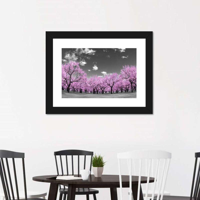 Pop Pink Forest Wall Art