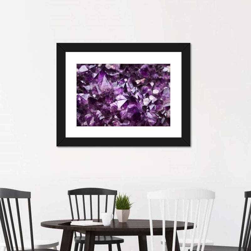 Purple Amethyst Geode Wall Art