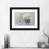 White Rose Bouquet Wall Art