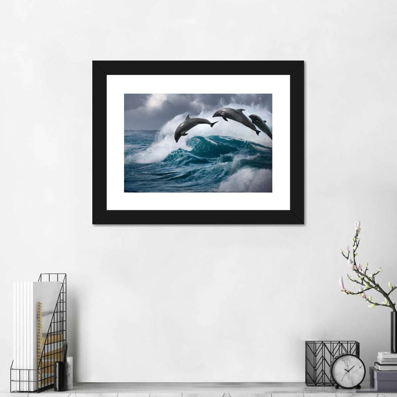 Leaping Dolphins Wall Art