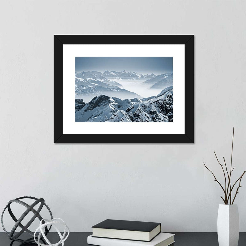 Swiss Mountain Peaks Wall Art