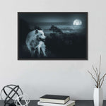 Moon Wolf Wall Art