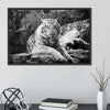 Textured White Tiger Wall Art
