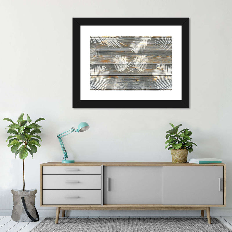 Wooden Palm Leaves Wall Art