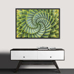 Spiral Succulent Wall Art
