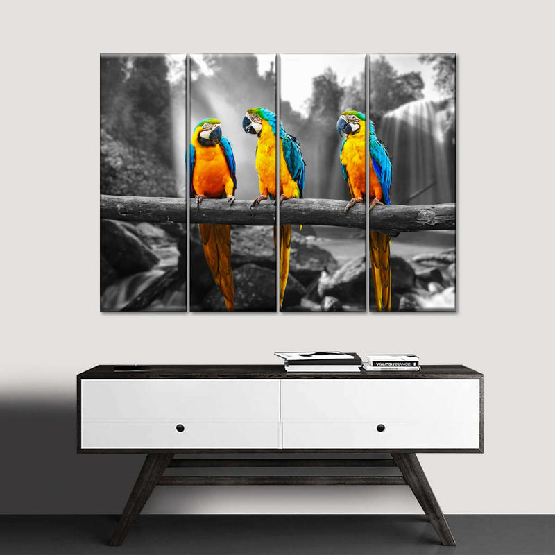 Macaw Friends Pop Wall Art