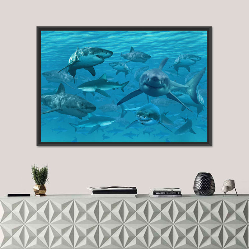 Shiver Of Sharks Wall Art