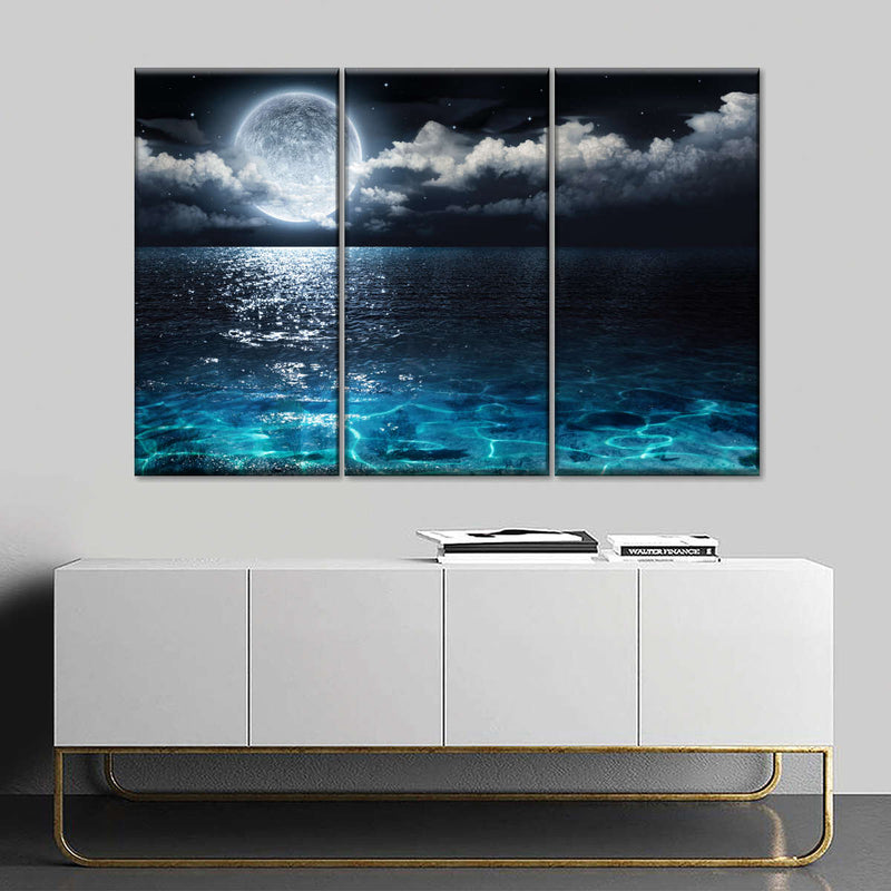 Romantic Full Moon Wall Art