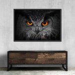 Mesmerizing Gray Owl Wall Art