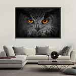 Mesmerizing Gray Owl Wall Art