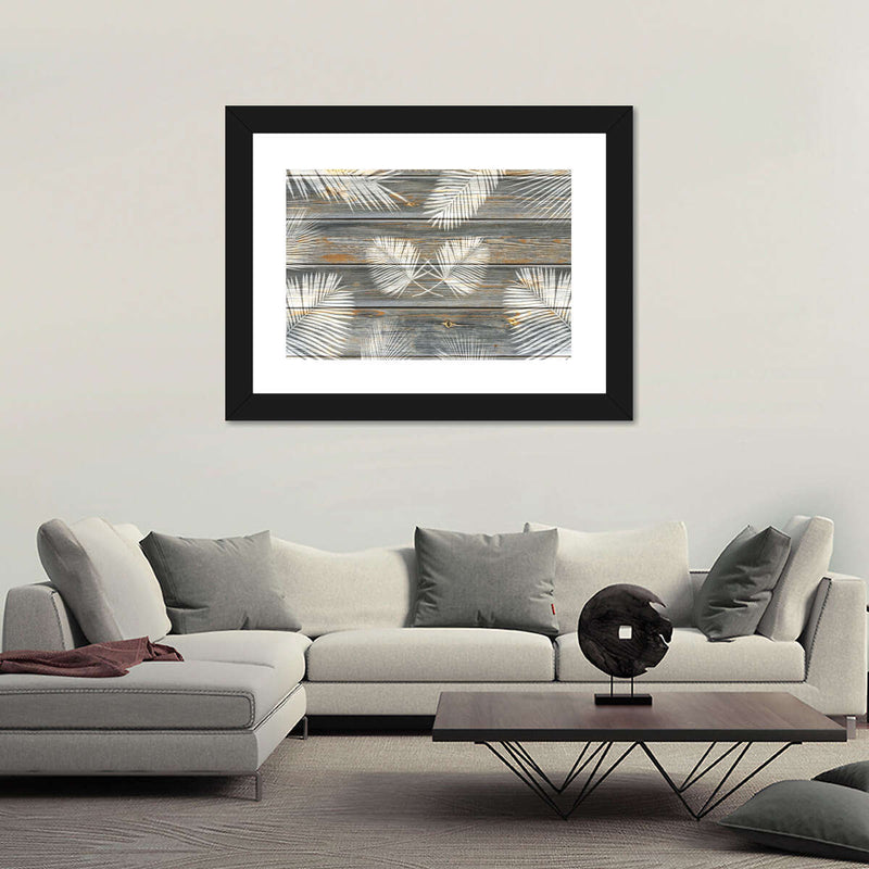 Wooden Palm Leaves Wall Art