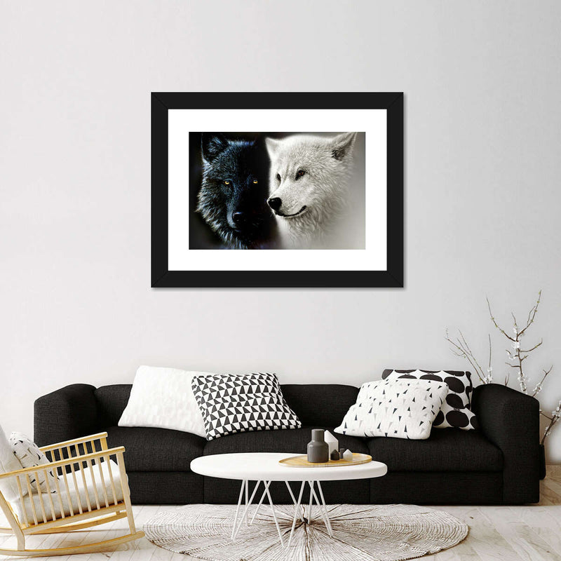 Tale Of Two Wolves Wall Art