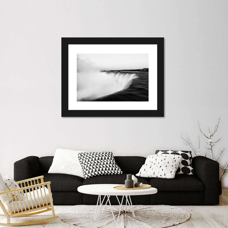 Monochromatic Niagara Falls Wall Art
