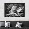 Textured White Tiger Wall Art