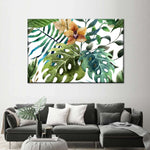 Wild Monstera Leaves Wall Art
