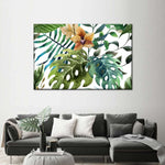 Wild Monstera Leaves Wall Art
