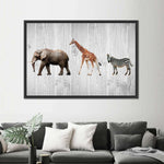 Wooden Safari Wall Art