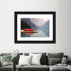 Mountain Lake Kayak Wall Art