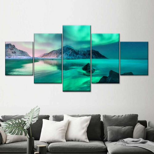Lofoten Islands Aurora Wall Art
