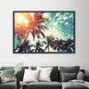 Vintage Style Palm Trees Wall Art