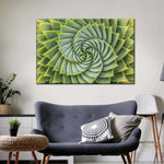 Spiral Succulent Wall Art
