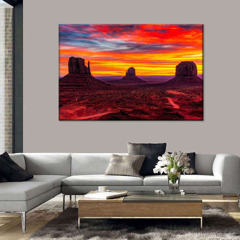 Monument Valley At Sunset Wall Art