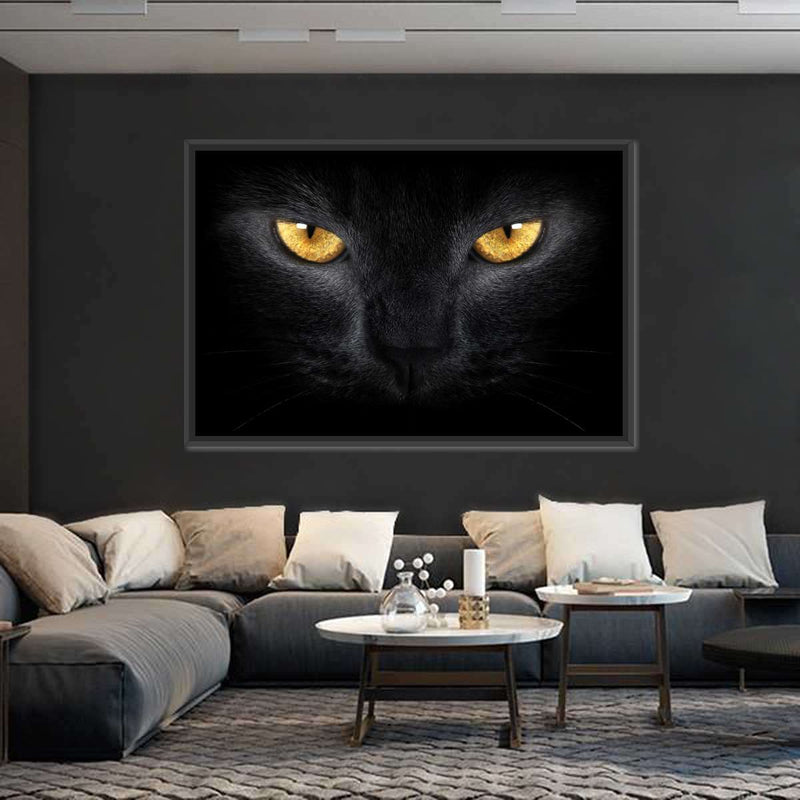 Yellow Eyed Cat Wall Art