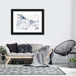 Grey And White Abstract Wall Art
