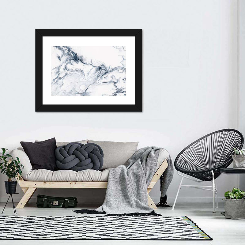 Grey And White Abstract Wall Art
