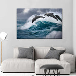 Leaping Dolphins Wall Art