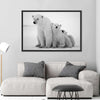 Polar Bear Family Wall Art
