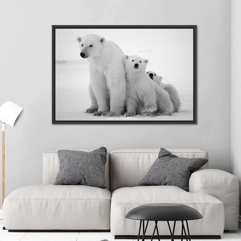 Polar Bear Family Wall Art