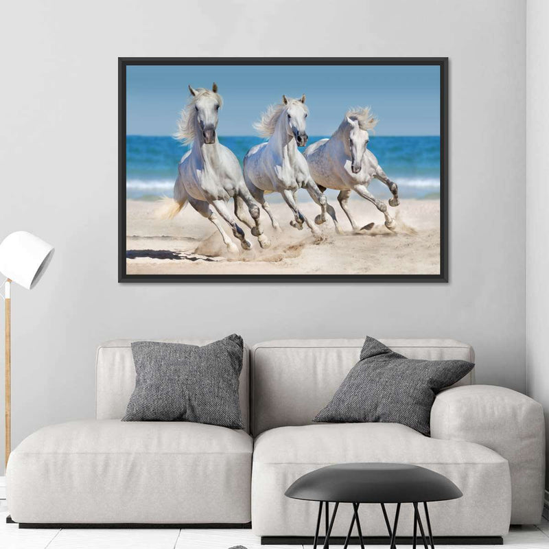 Wild Beach Horses Wall Art