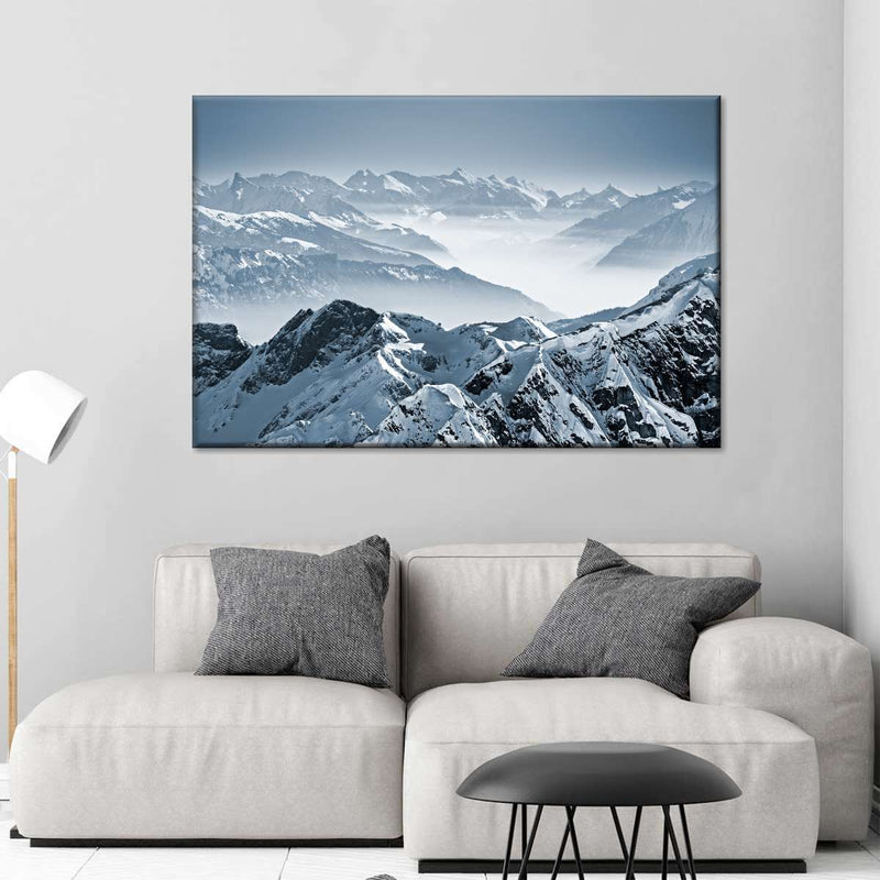 Swiss Mountain Peaks Wall Art
