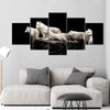 White Wolves Wall Art