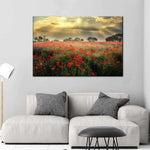 Scandinavian Poppy Field Wall Art